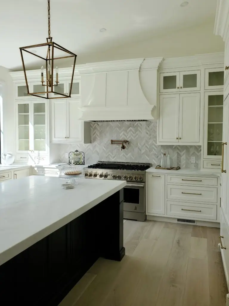 A recently renovated kitchen area.
